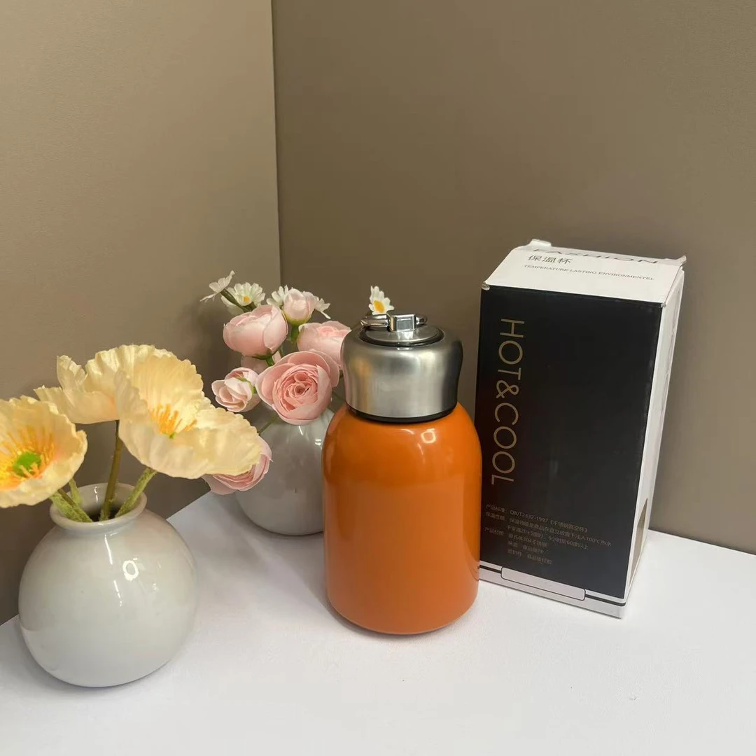 （橙色）小胖丁保温杯1个【汤姆粉丝专属】2025新品上市网红创新爆款