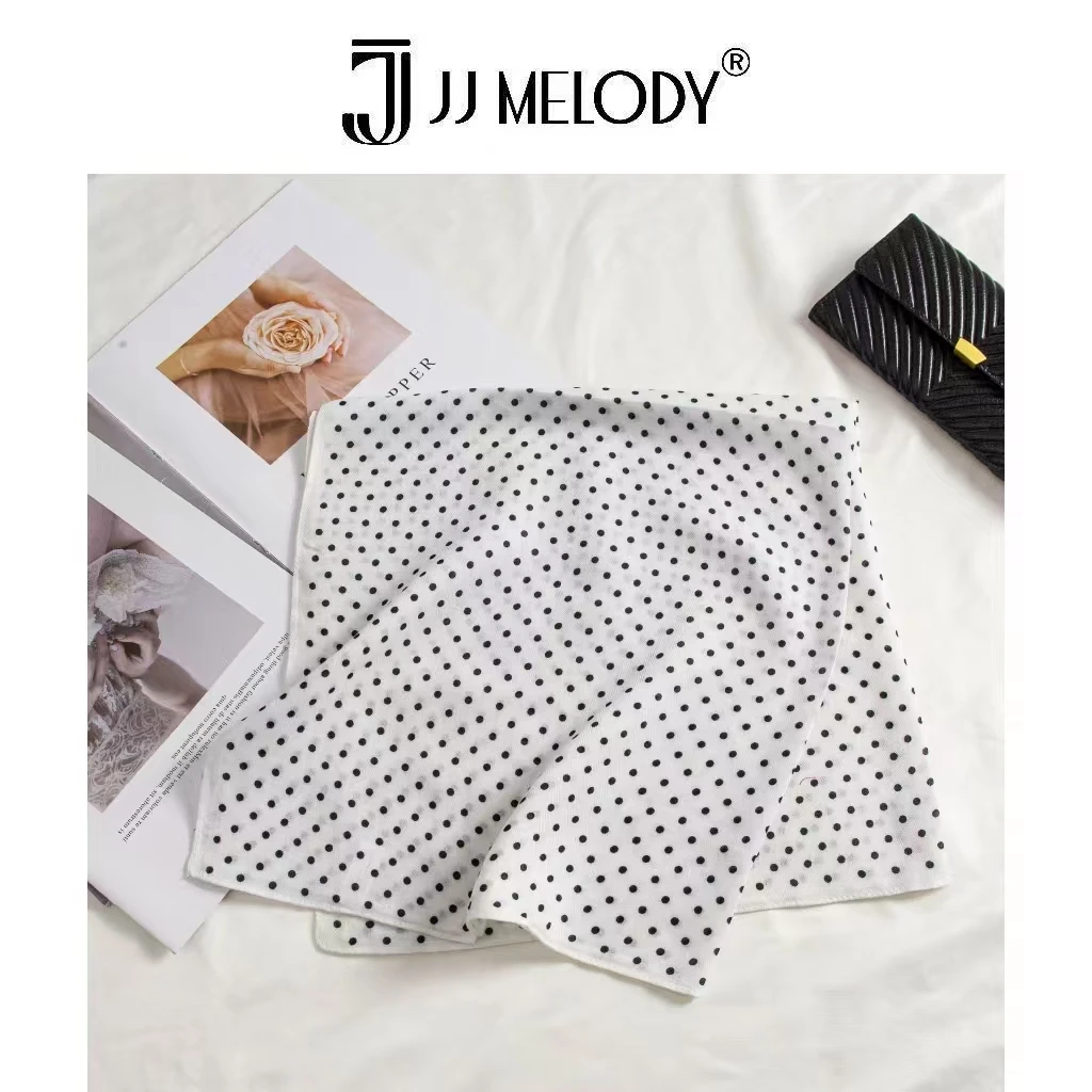 JJ Melody【波点天鹅绒】轻奢（精品礼袋）丝巾  Y