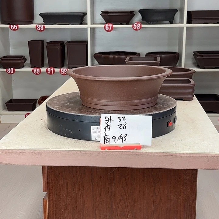 花盆紫砂下带圆盆