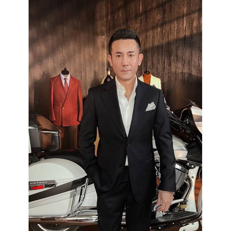 【洺瑞哥】盛夫春夏季男士黑色西服套装商务G7-197682A-211001-1