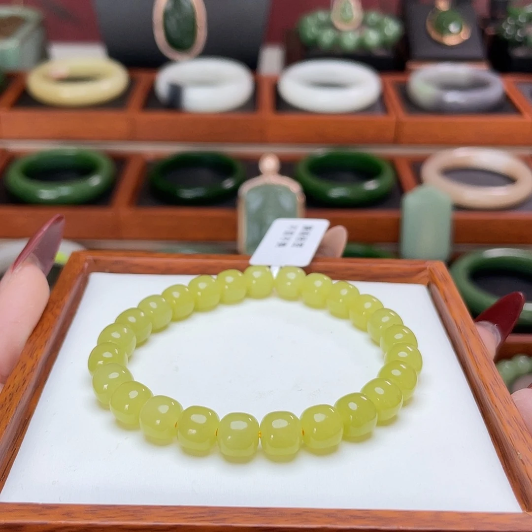 和田玉手串卡8未镶嵌