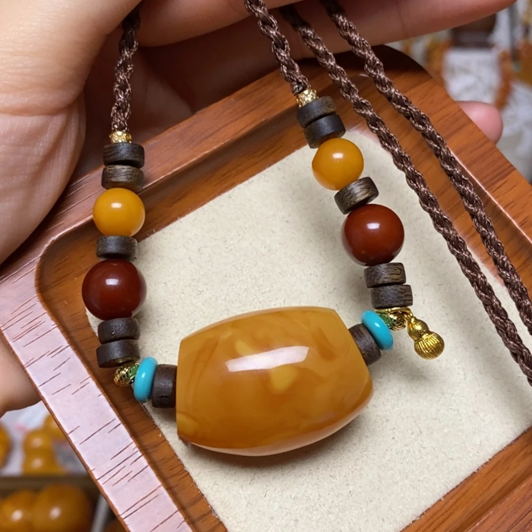 【闪购商品】蜜蜡颈饰未镶嵌项链
