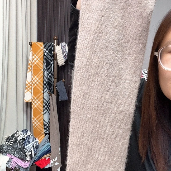 山羊绒护腿驼色小号