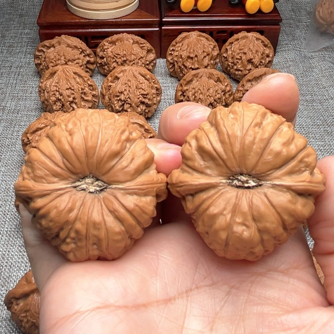 文玩核桃把件精品南瓜墩43.5尺