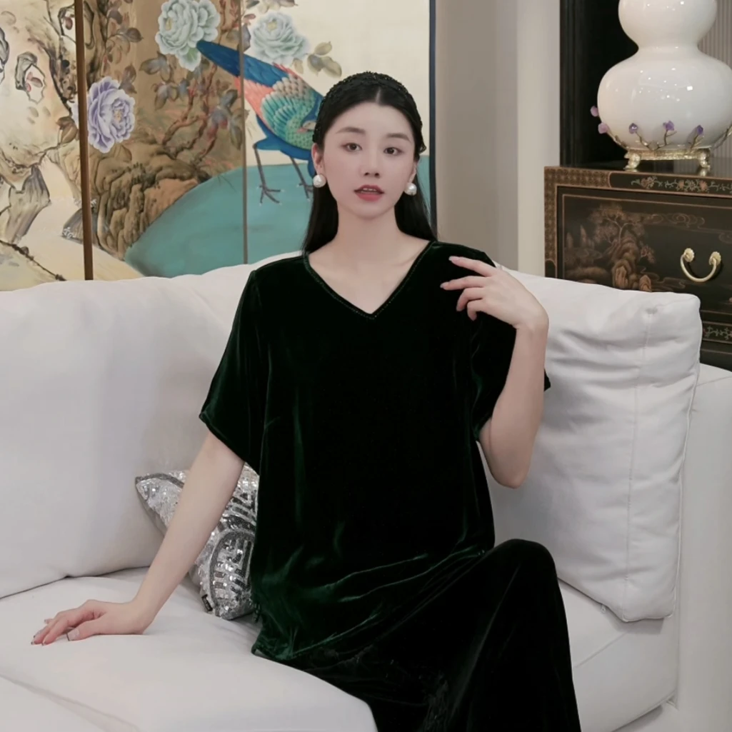 Betty Bairn【匠心/小和春日】高定系列桑蚕丝短绒上衣25B-BW573