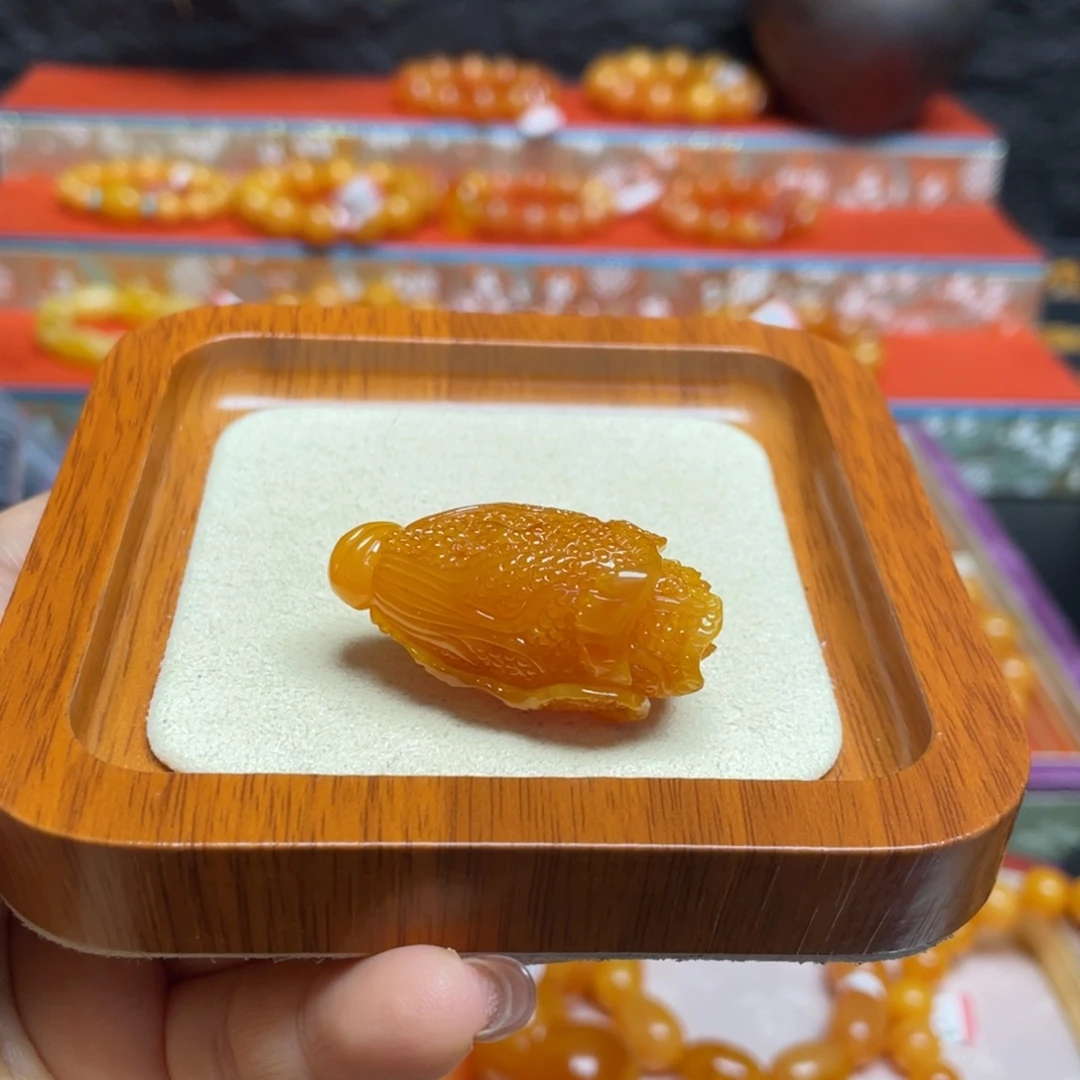 蜜蜡吊坠(不含链)未镶嵌单珠