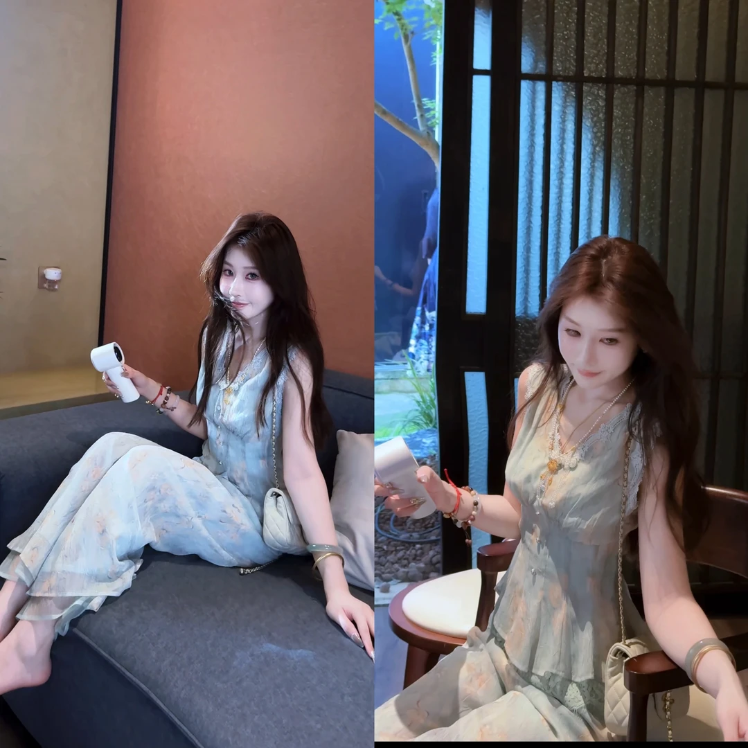 【婷婷】《千重翠》国风碎花裤装套装 TTY2SX569【Q】