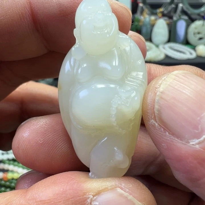 和田玉未镶嵌吊坠(不含链)