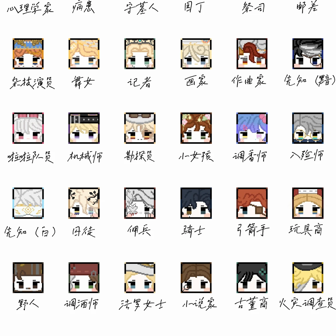 第五人格像素拼豆头像画师授权系列盲盒代拆