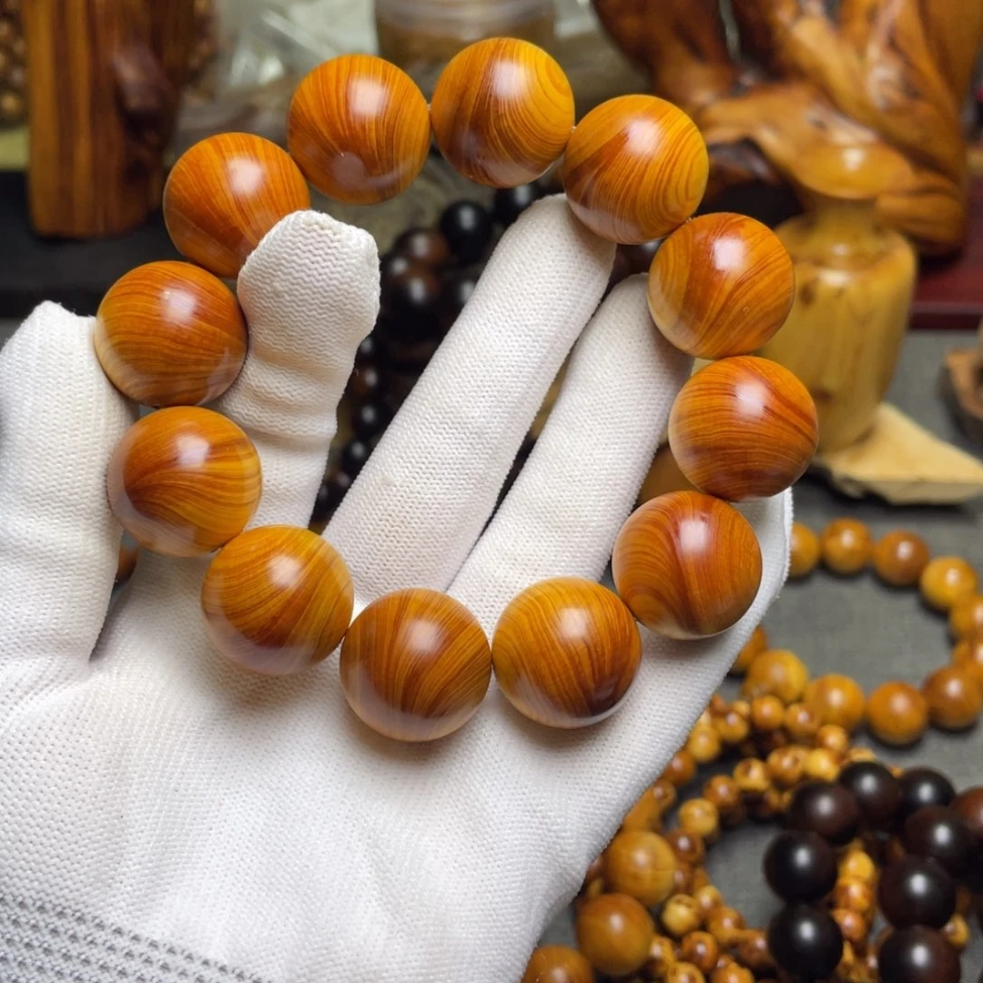 柏木（崖柏）2.0黄粉茶料玉化