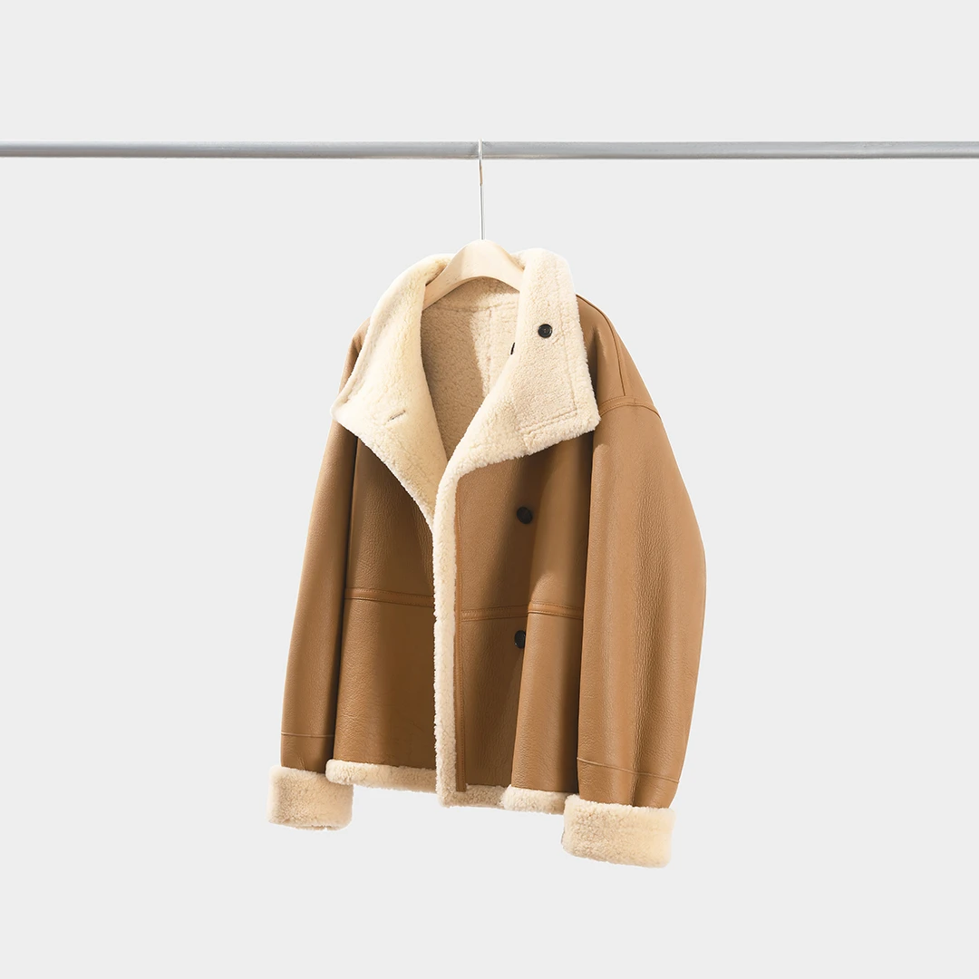 335号【年中狂欢】不退换！ 双面穿 宽松翻领 一体外套 F22757