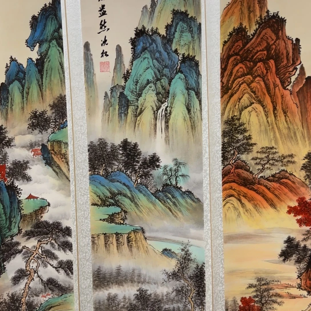 国画QB四幅一套作品！带证书！只限一单