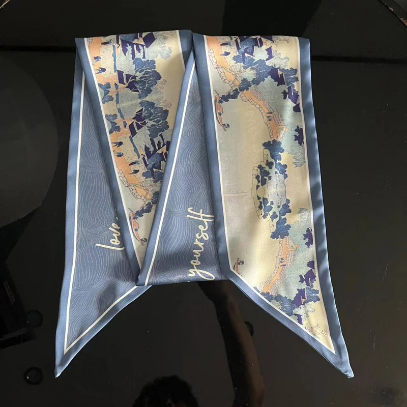 【江南水乡】X32丝巾