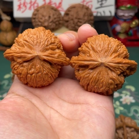 【闪购商品】把件文玩核桃48+白狮子