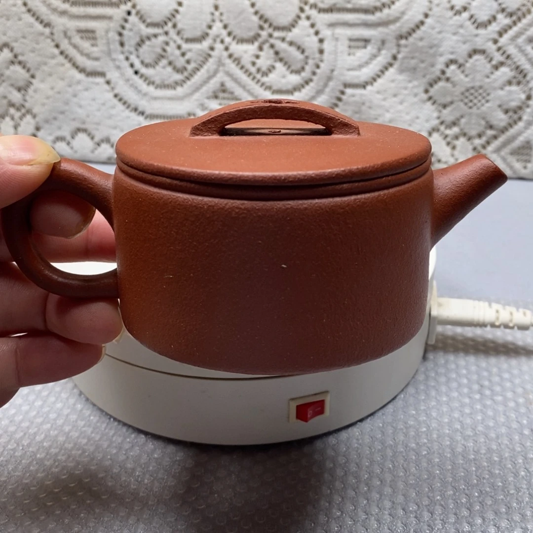 紫砂茶壶纯红降坡