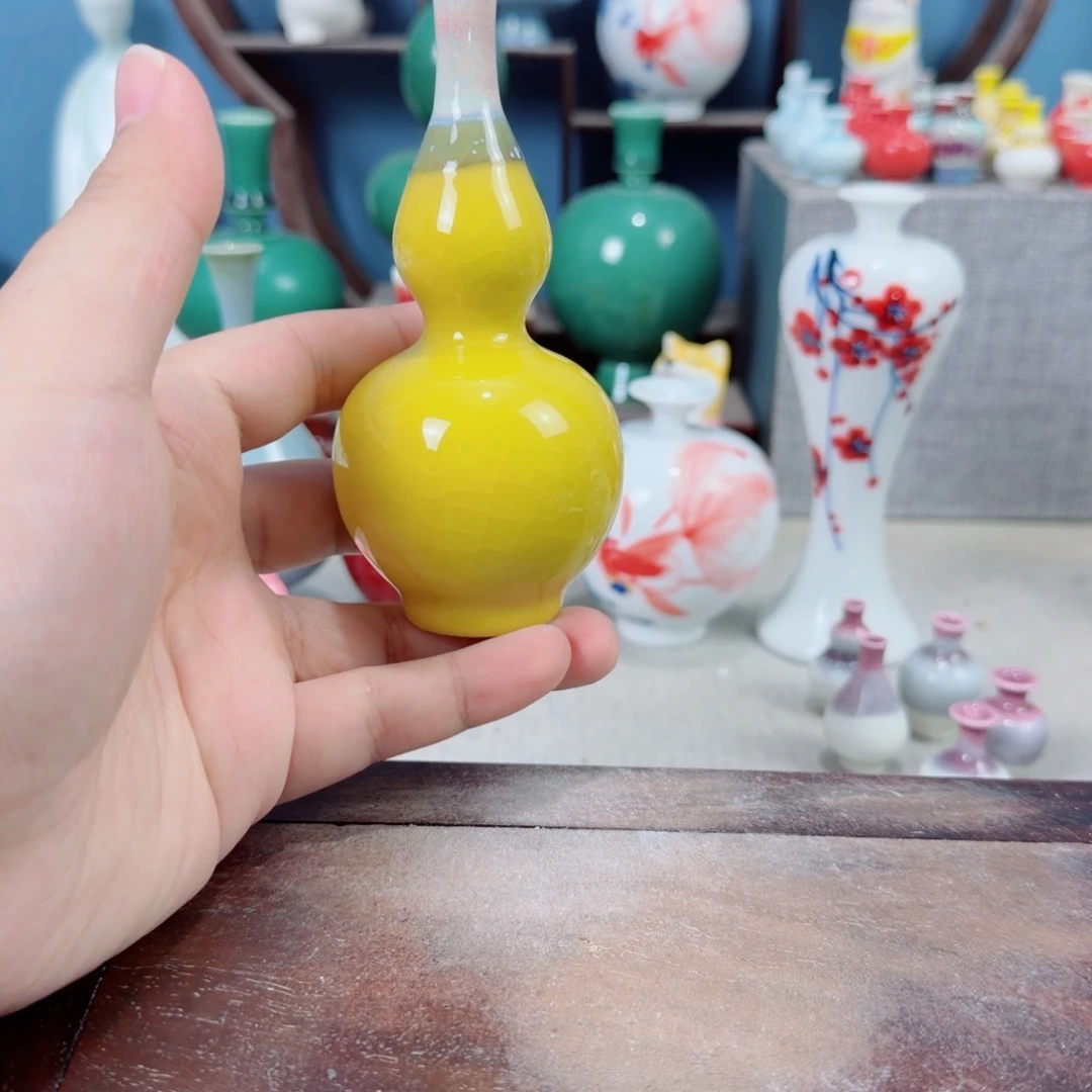 陶瓷手工小花器摆件
