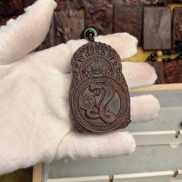 黄花梨/降香黄檀吊坠草*黄花梨黄花梨