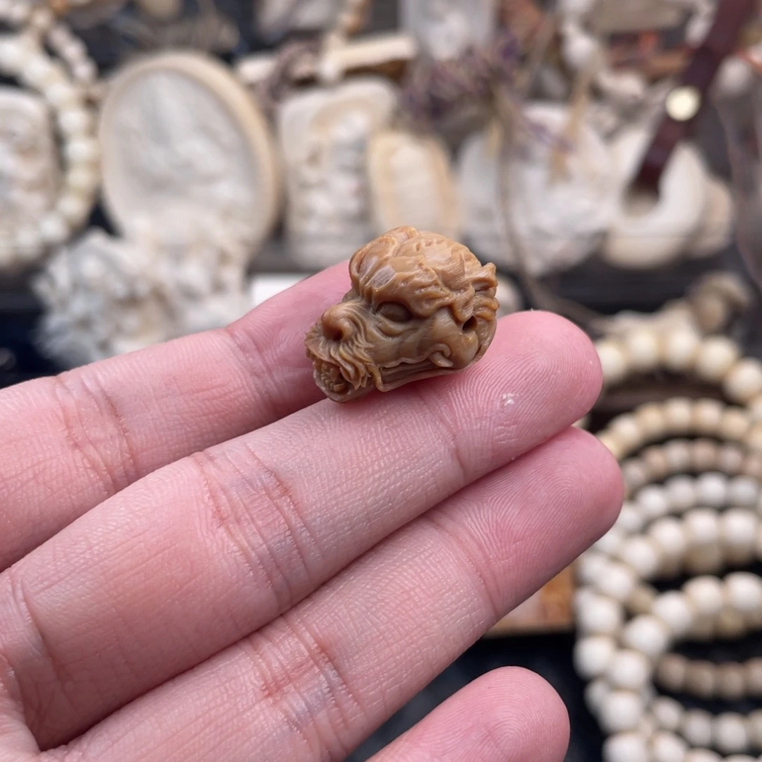 猛犸象牙手串/手链/手镯龙头咖三通