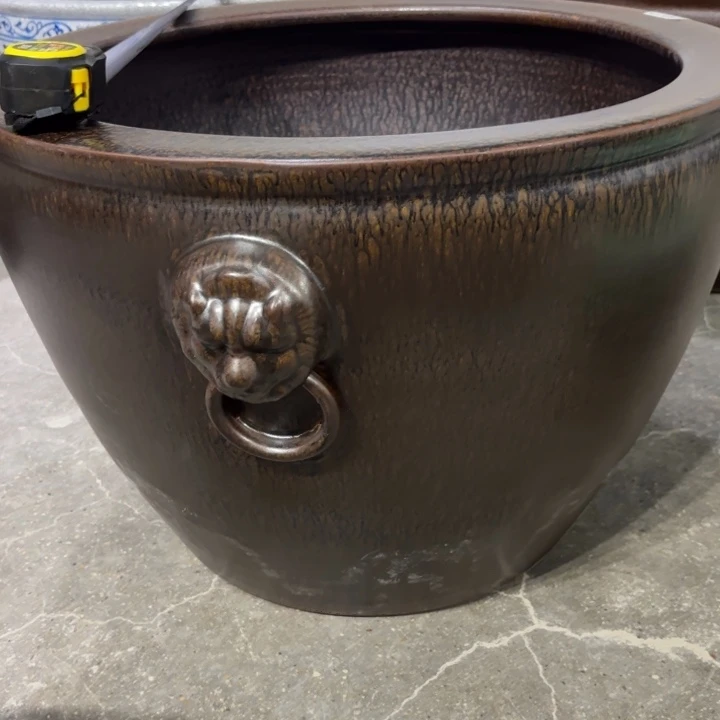 陶瓷陶瓷鱼缸微瑕代狮头63-43