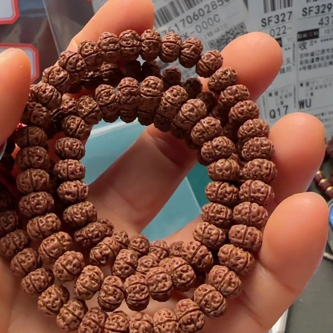 吊坠金刚菩提勿里达凹底梅花108