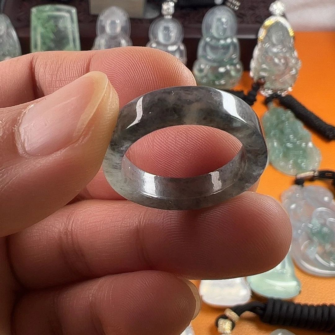 翡翠戒指未镶嵌冰乌鸡戒圈