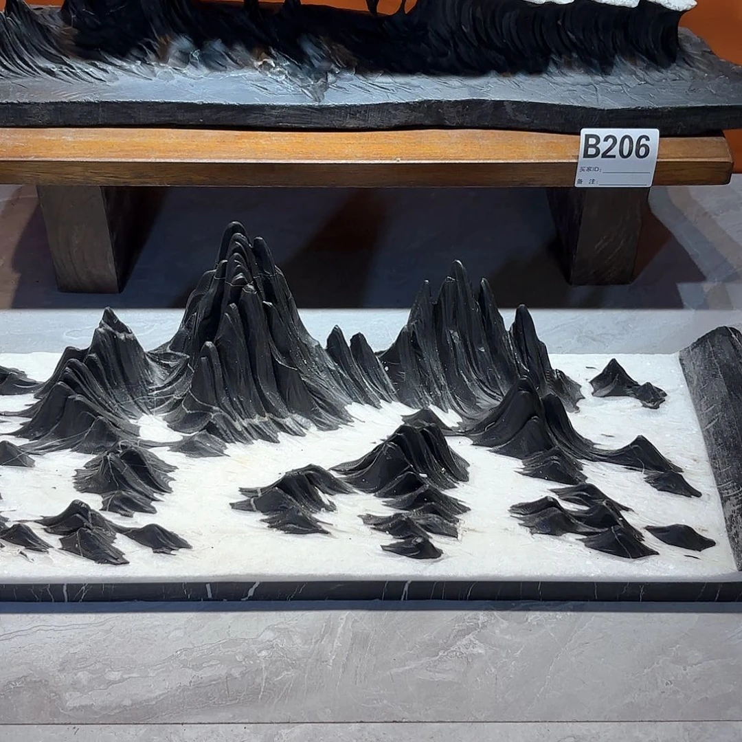 摆件施*宝灵璧石奇石摆件