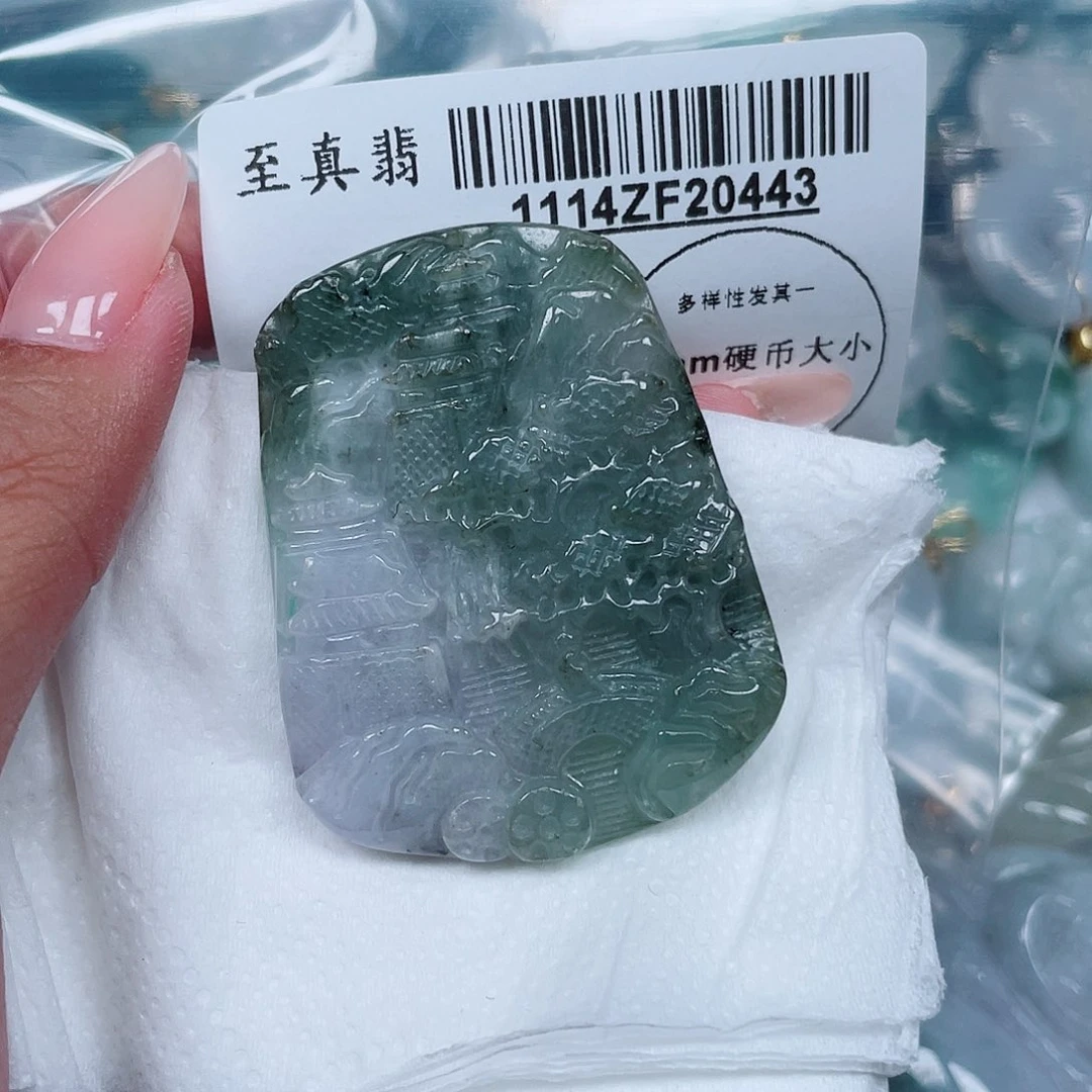 翡翠未镶嵌吊坠(不含链)