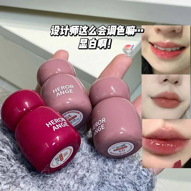 嫩妹嘟嘟唇绝了！瑰影鎏璃镜面唇釉滋润显白水光玻璃不易掉色口红