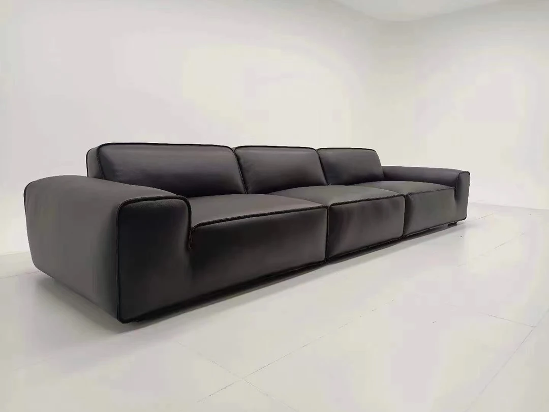 牛牛家具【鑫锴皮行】【全皮不拼接】【提供追踪卡溯源码】大黑牛沙发