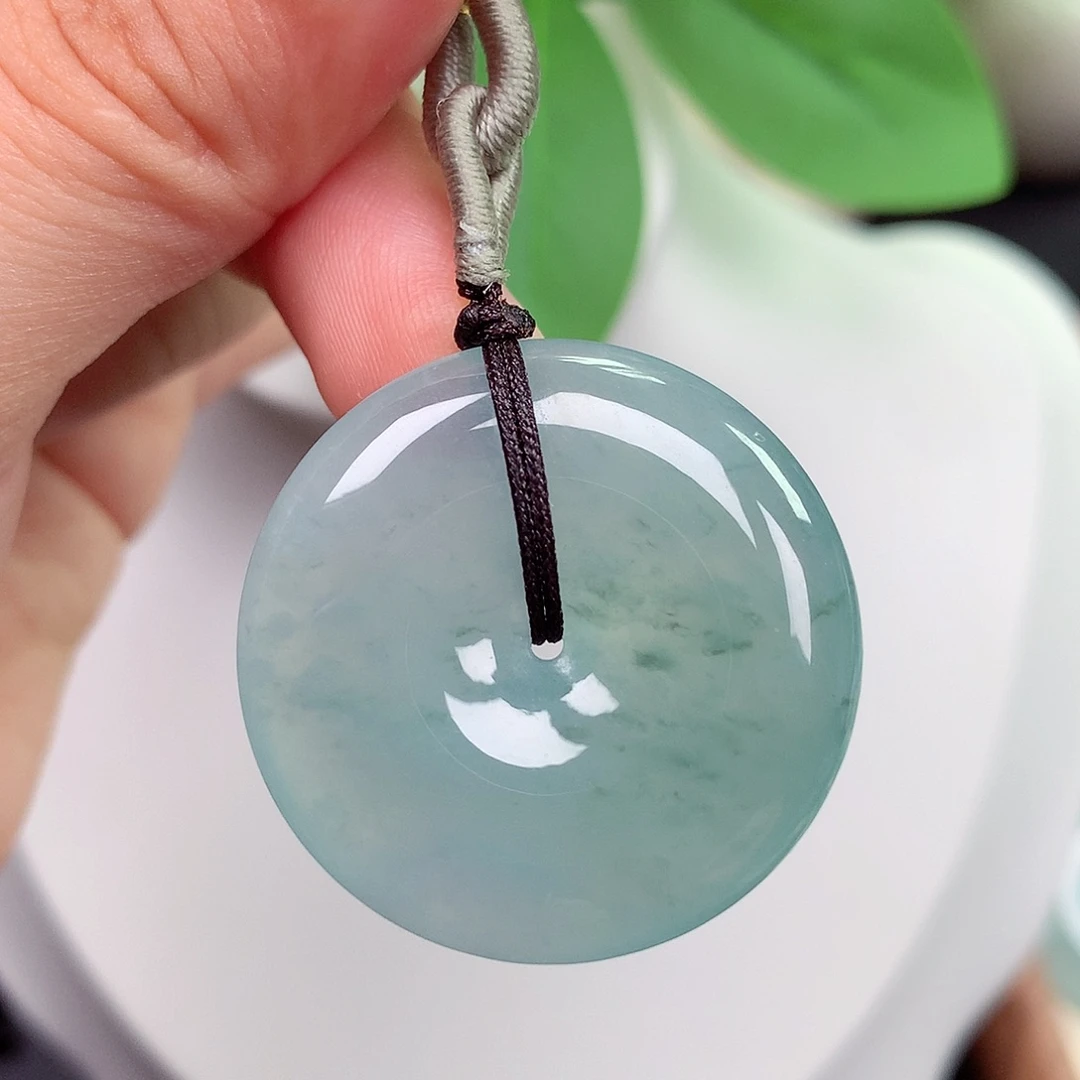颈饰未镶嵌翡翠平安扣 31.1x6.5mm