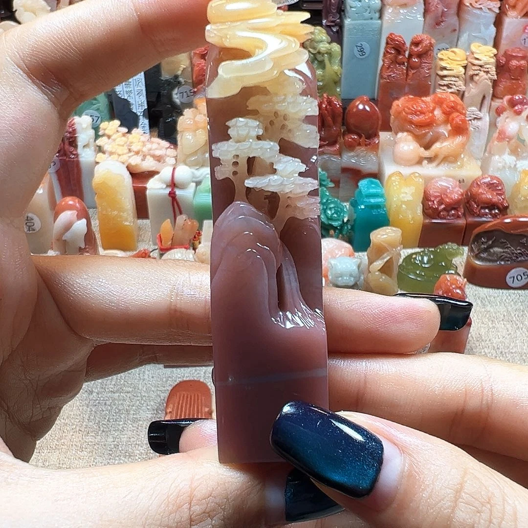 木***风寿山石印石寿山石雕刻