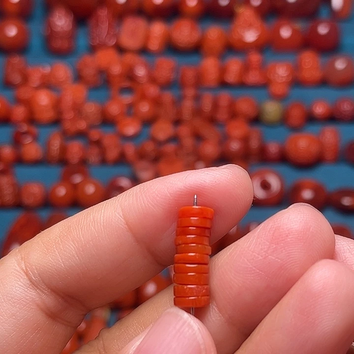 ௸***ถ未镶嵌配饰南红玛瑙隔片