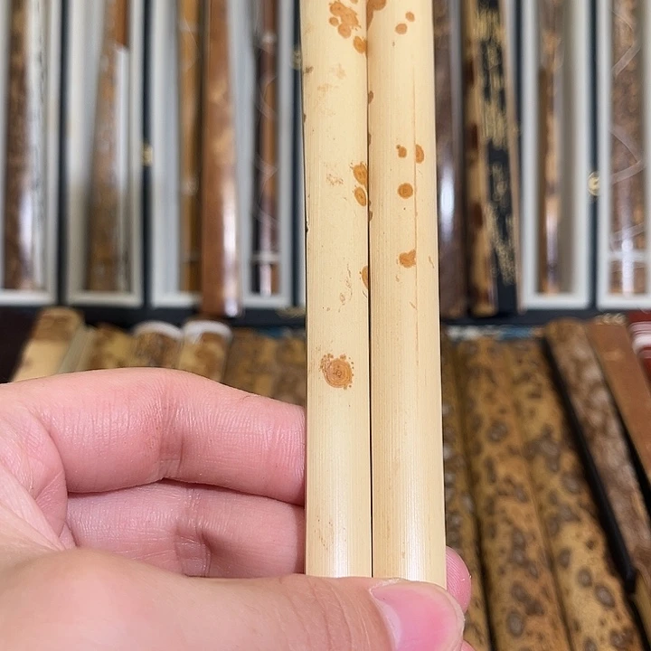 扇子湘妃竹文玩折扇料