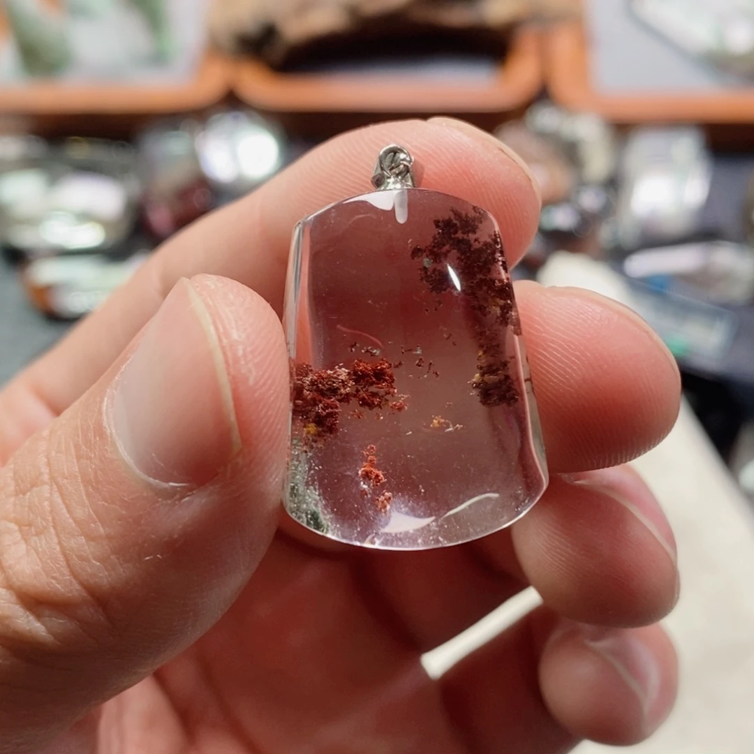 吊坠(不含链)银S925镶嵌水晶