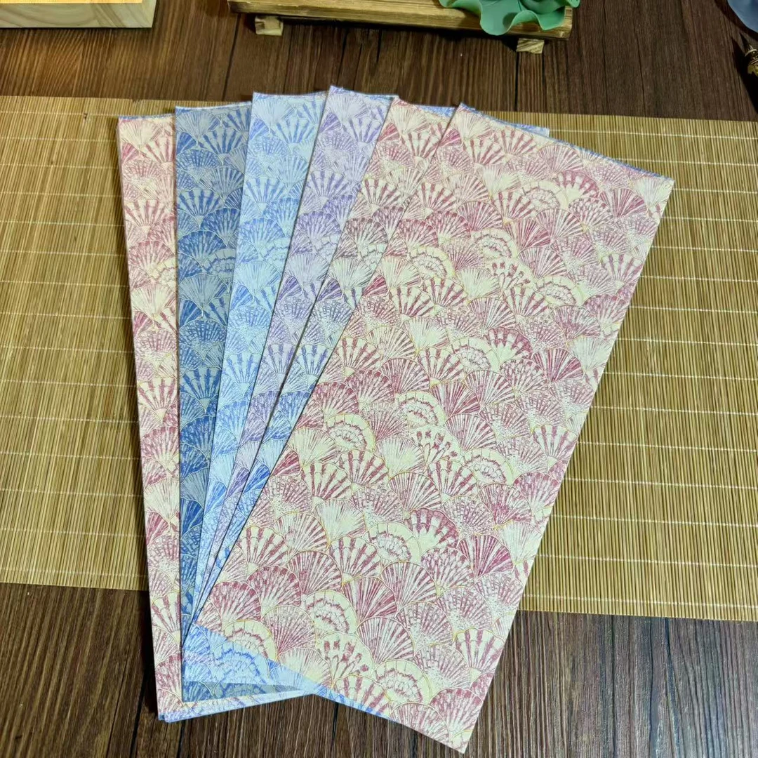 静德斋微喷蜡染加厚【贝壳纹作品宣纸】小楷小行草书半生半熟宣纸