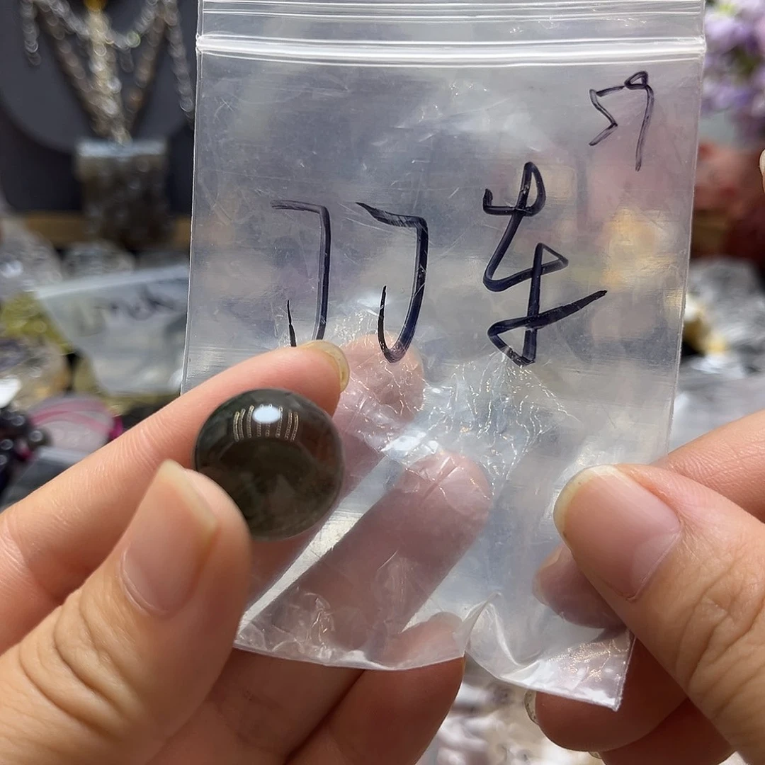 颈饰银S925镶嵌水晶丁*车幽灵珠子24