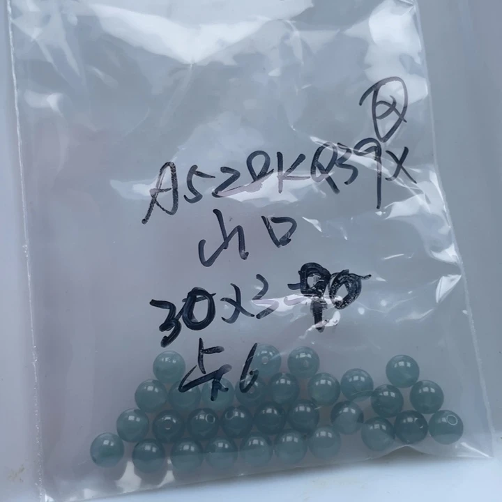 山***百翡翠未镶嵌手链散珠多样性发自选30个