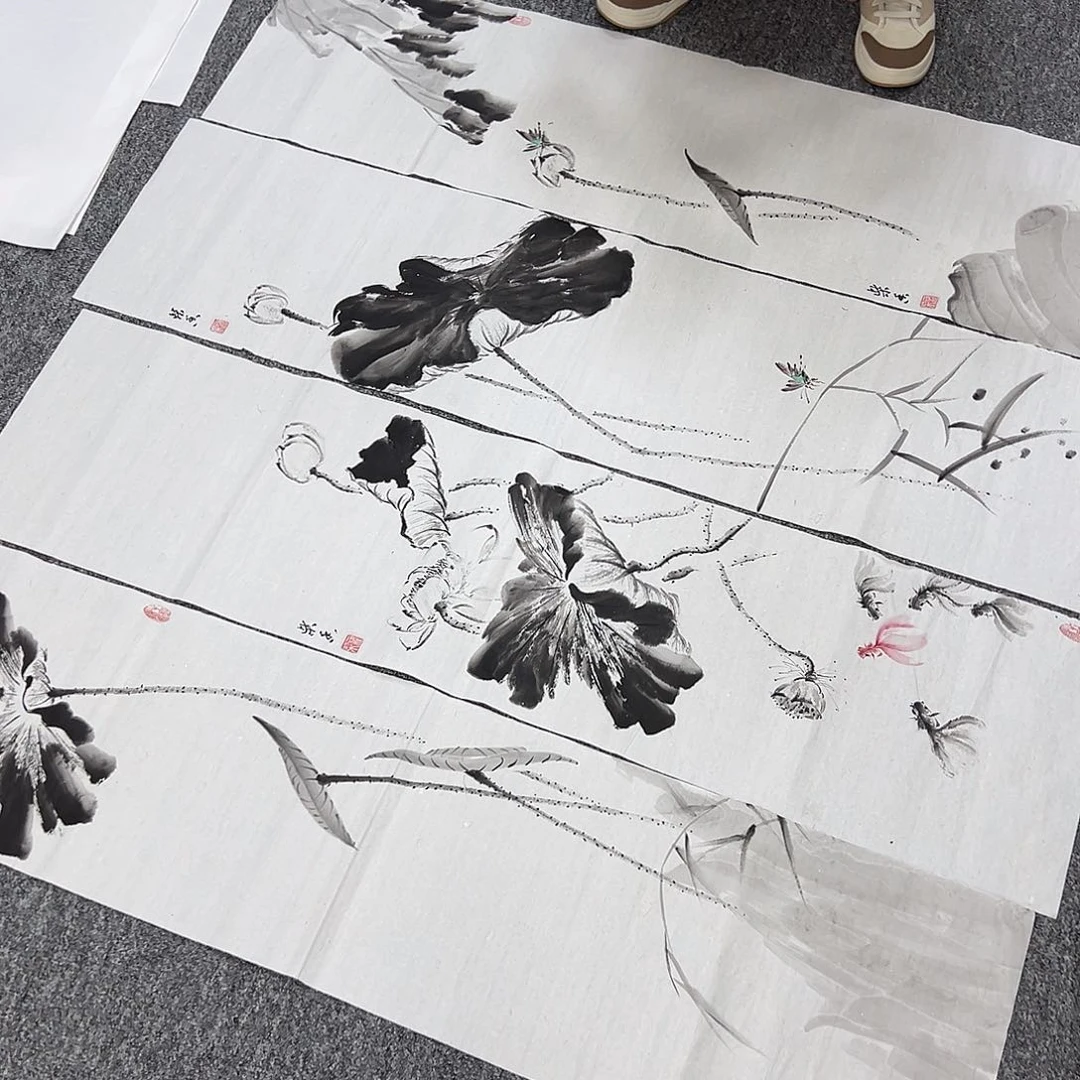 国画纯手绘字画宣纸