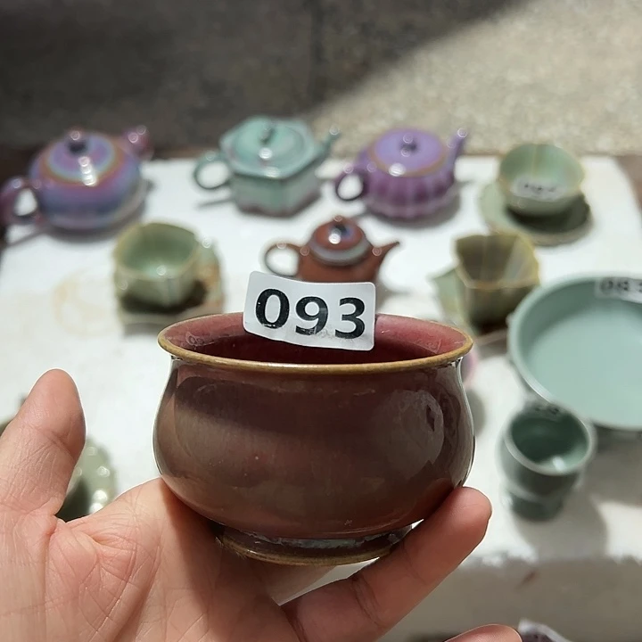 瓷摆件手工拉胚主人杯