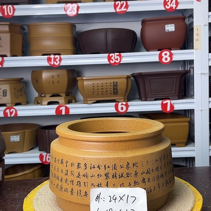 紫砂花盆你在一起