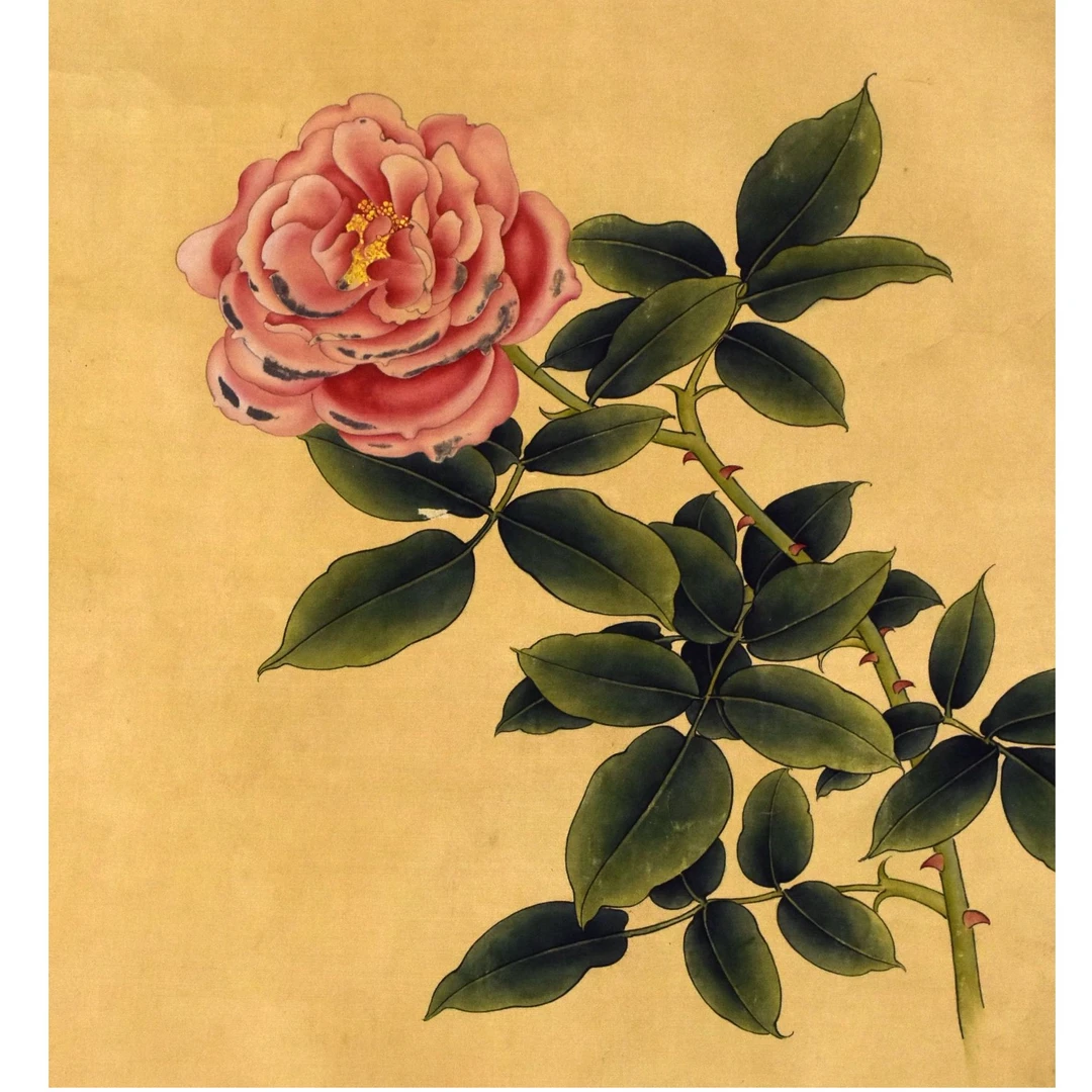 HM0843 俞老 花卉 38.5×33cm 纸本立轴