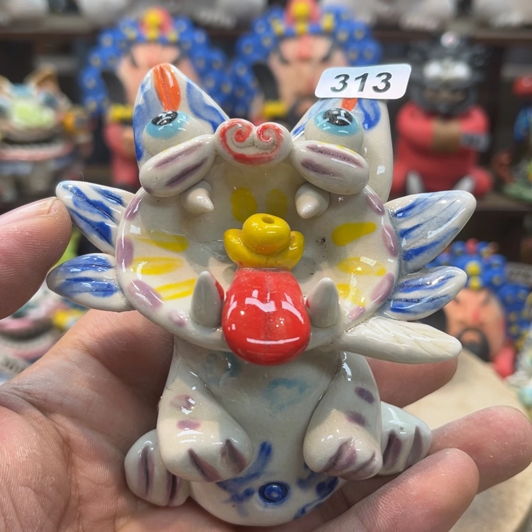 陶瓷纯手工抽象陶瓷摆件微瑕313