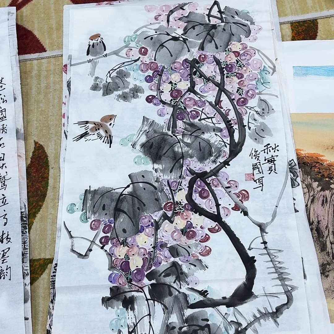 国画三尺整纸哈哈哈