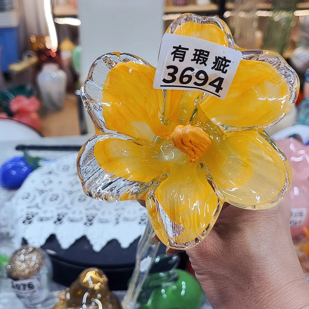 3694瑕花 家悦琉璃工艺品不完美