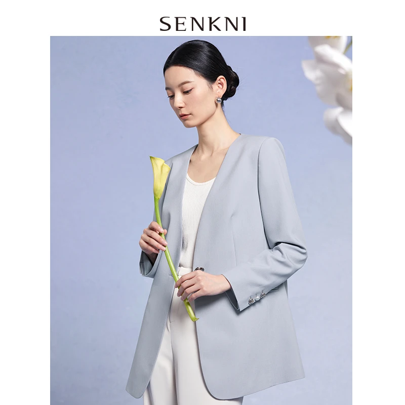 圣可尼新品无领西服S302307NE