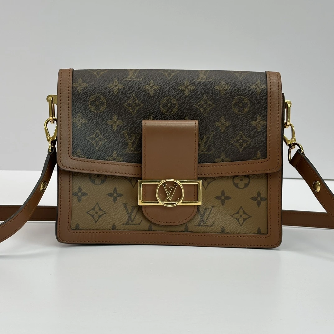 95新 LV Dauphine达芙妮中号单肩斜挎包 09587