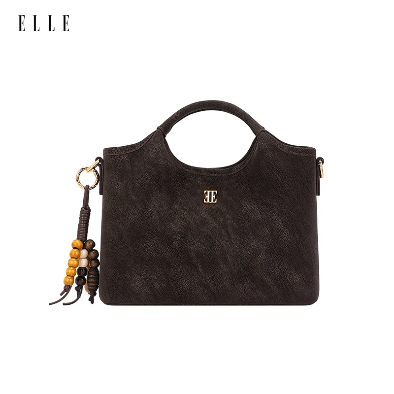 ELLE25年新款【琥珀流光】爆款通勤百搭手提包菜篮子托特包挎斜