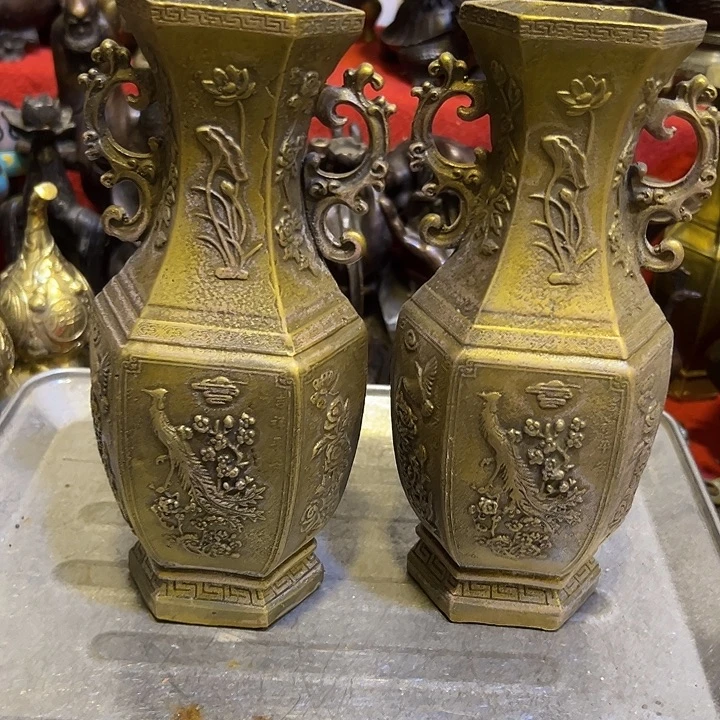 黄铜摆件，文房工艺品摆件