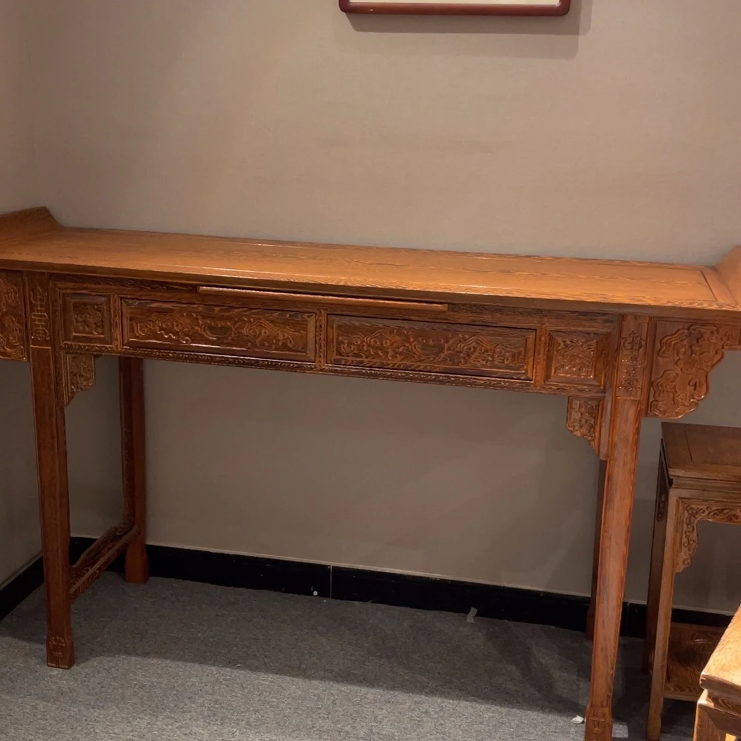 百***）鸡翅木类成套家具鸡翅木1米8条案