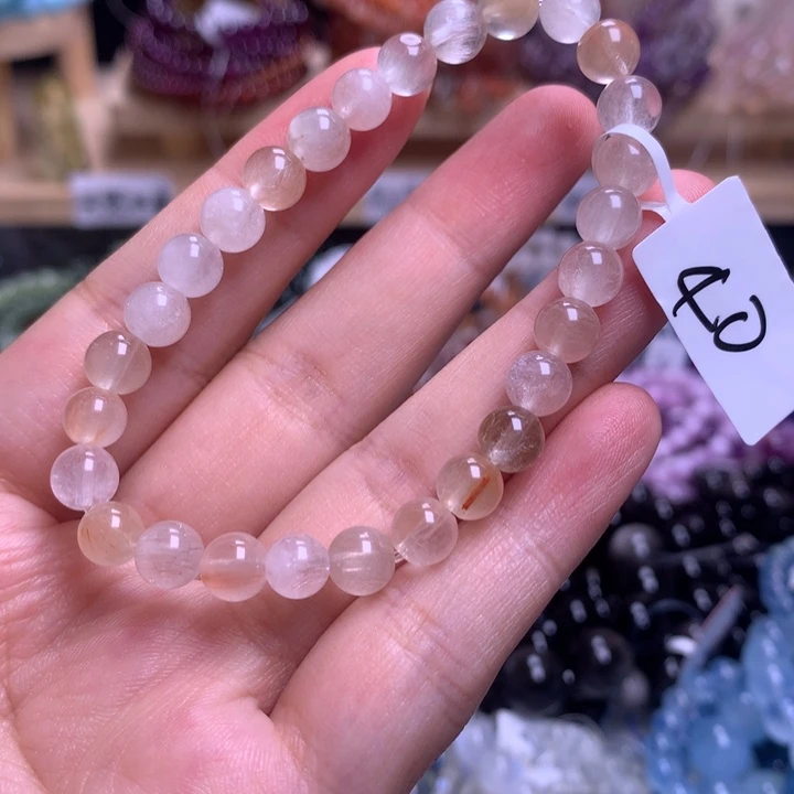未镶嵌手串水晶6.6彩兔